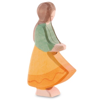 Gänseliesel Figur Holzfigur 12,5 cm hoch