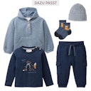 Vorschaubild Jersey Langarmshirt Eisbär und Pinguine