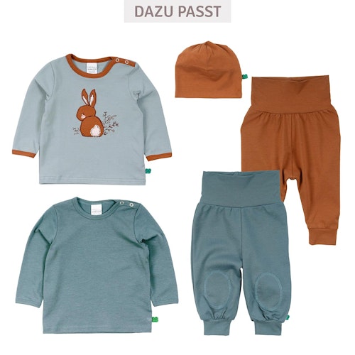 Basic Krabbelhose mit breitem Bund