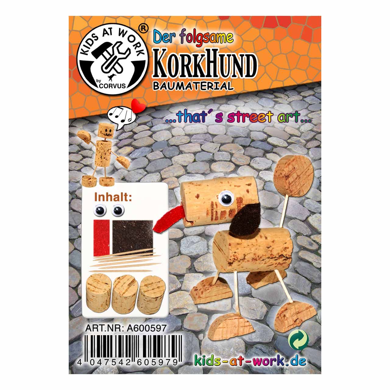 Kork Bastelset – Kork Hund