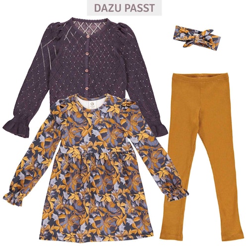 Edles Haarband floral dunkellila
