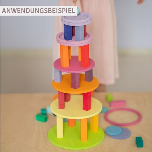 Konzentrische Kreise plus Ringe ab 5 Jahren, 20 Teile