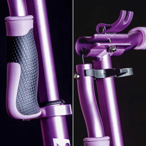 Alu Scooter ab 6 Jahre 35-100kg 205mm-Rädern Lila
