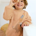 Vorschaubild Weiches Sweatshirt Tiere honig-braun