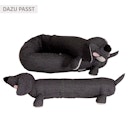 Vorschaubild Nestchen Dackel 195 cm - anthrazit