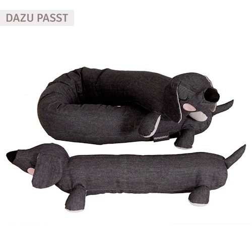 Nestchen Dackel 195 cm - anthrazit