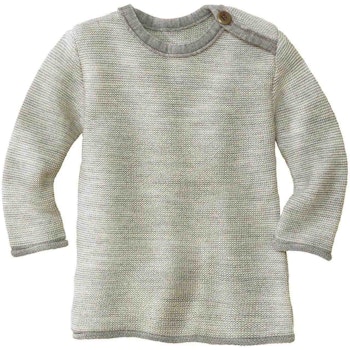 Pullover Baby Schurwolle in grau