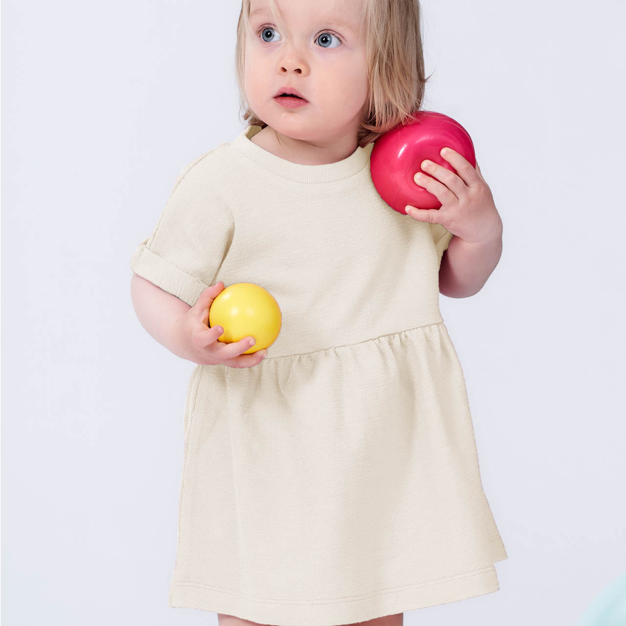 Leichtes Sommer-Sweat Babykleid