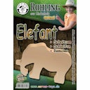 Vorschaubild Schnitzrohling Holztier - Elefant