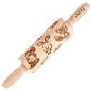 Vorschaubild Knetrolle Holz mit Zootier-Muster