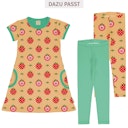 Vorschaubild Kurzarm Kleid mit Alloverprint 