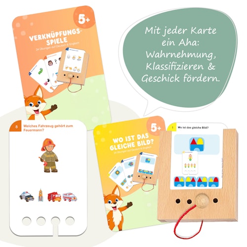 Lochkasten Starterset ab 5 Jahren mit 6 Kartensätzen