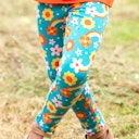 Vorschaubild Leggings Doppelpack Blumen uni