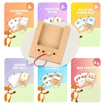 Lochkasten Starterset ab 5 Jahren mit 6 Kartensätzen
