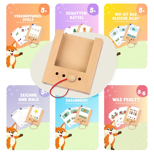 Lochkasten Starterset ab 5 Jahren mit 6 Kartensätzen