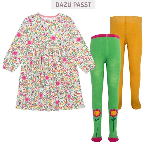 Lockeress Langarmkleid Blumen