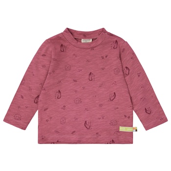 Lockeres Langarmshirt altrosa