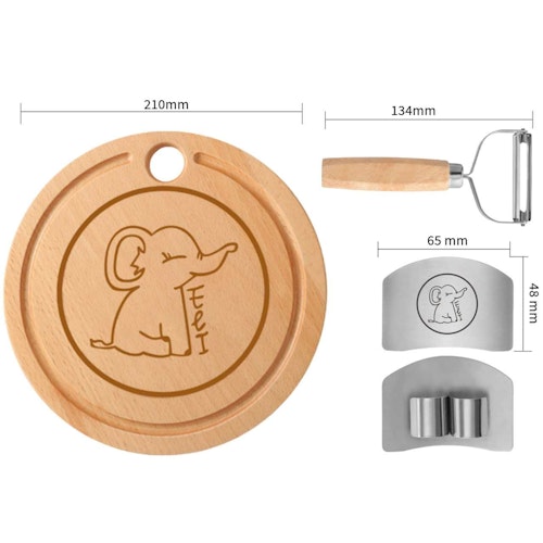 Edelstahl Küchenmesser Kinder Set 5-tlg
