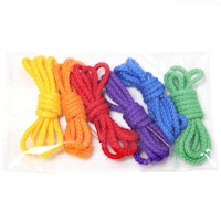 Regenbogen Schnüre zB für Fädelspiele