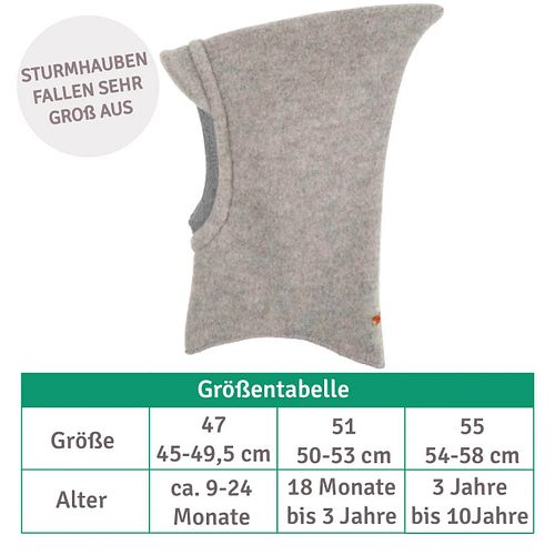 Wintermütze Pure Pure Schlupf Wolle Uni