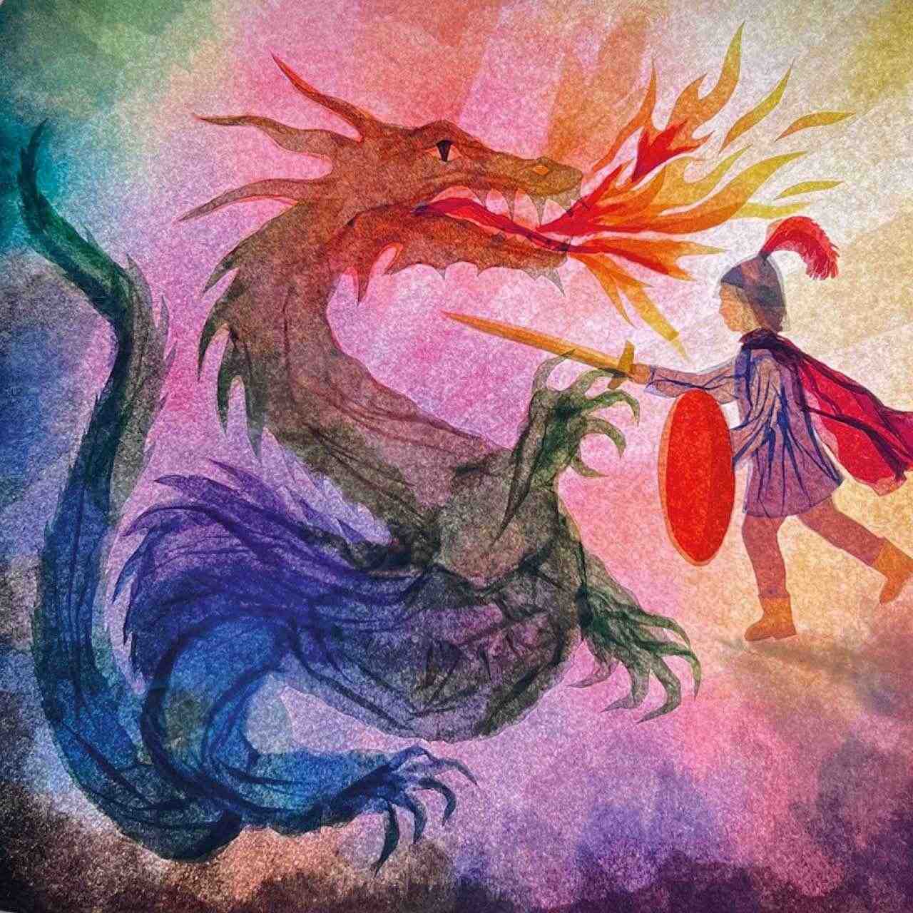 Vogel Geluk - St. Joris nur die FOLIE