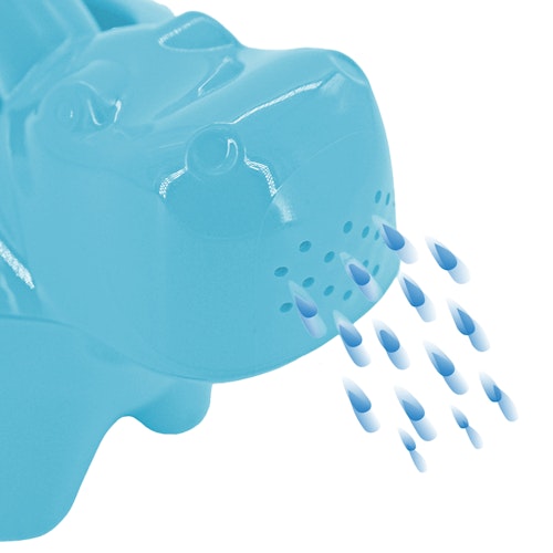 Stabile Gießkanne Hippo blau