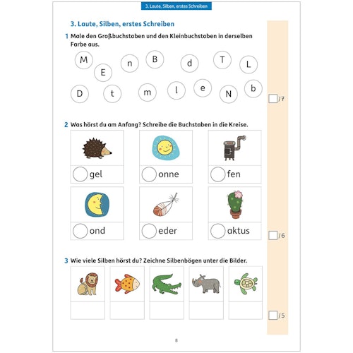 Deutsch Übungsheft Lernzielkontrollen 1. Klasse