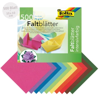 Faltblätter für Origami 10x10 cm 500 Blatt