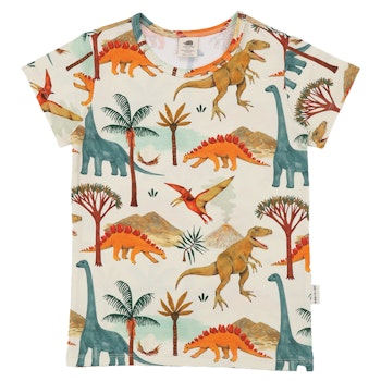 Shirt kurzarm Dino Welt bunt