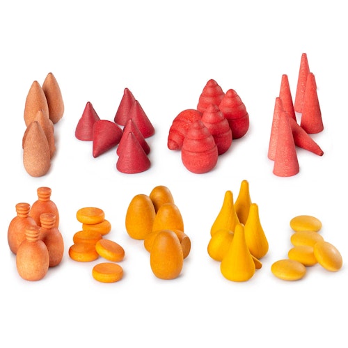 Warm Mandala Mix mit 81 Teilen