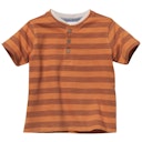 Vorschaubild Leichtes Henley T-Shirt Ringel