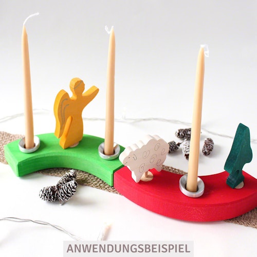 Maya Licht –Palmölfreie Kerzen 14cm 10er Set pastell