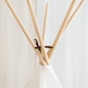 Vorschaubild Spielzelt Tipi Creme – 140 cm