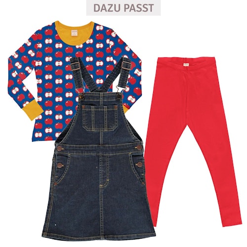 Damen Jeans Latzkleid