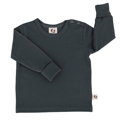 Mitwachsendes Bio Langarmshirt uni