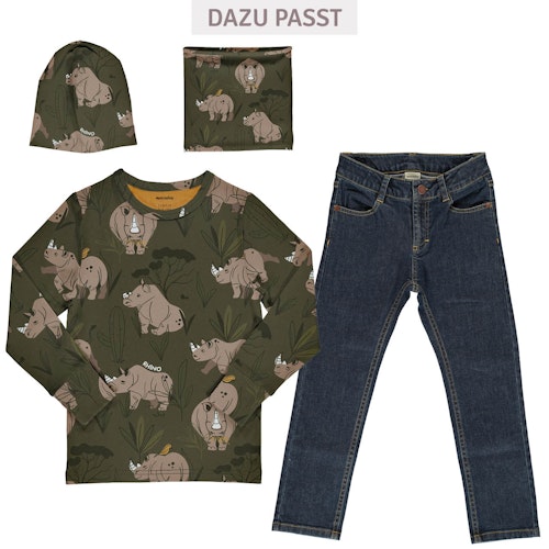 Weiches Langarmshirt Nashorn