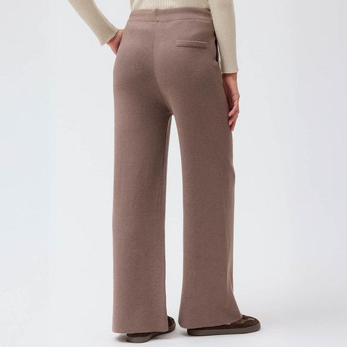Damen Strickhose braun