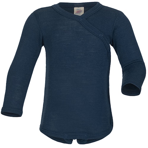 Wolle Seide Wickelbody langarm