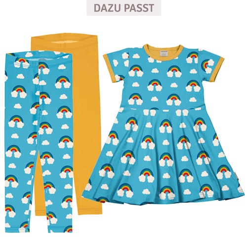 Flatterkleid kurzarm mit Alloverprint 