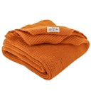 Vorschaubild Babydecke Merinowolle gestrickt kräfitiges orange