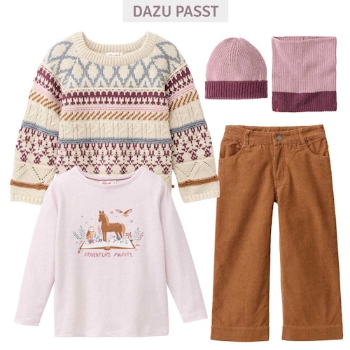 Gemusterter Strickpullover