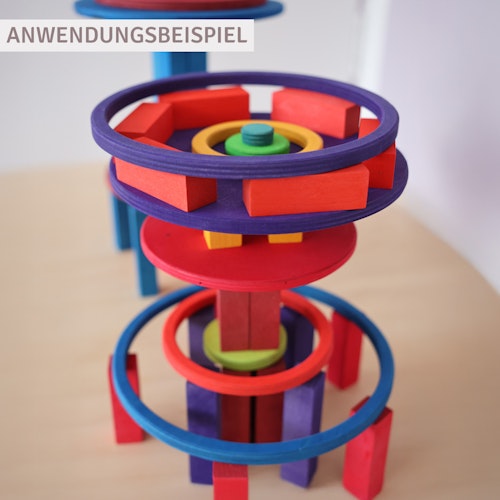 Konzentrische Kreise plus Ringe ab 5 Jahren, 20 Teile