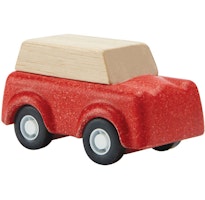 Spielzeug Auto aus Holz ab 3 Jahren rot - 6 cm