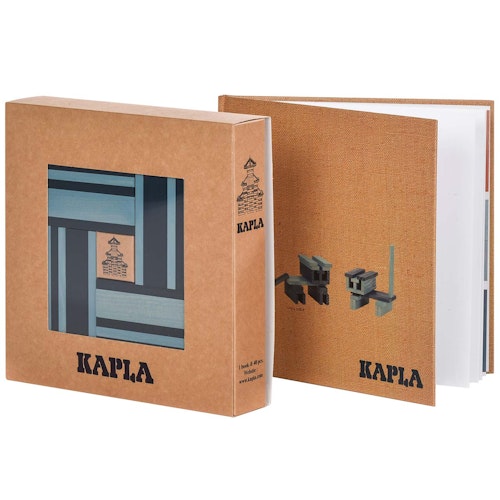 Steine Buch und Farben 40er Set (hellblau/dunkelblau)