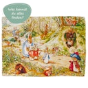 Vorschaubild Spieltuch Seide Beatrix Potter Peter Hase Suchbild 53x74cm
