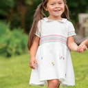 Vorschaubild Kleid Blumen mit elastischem Bund