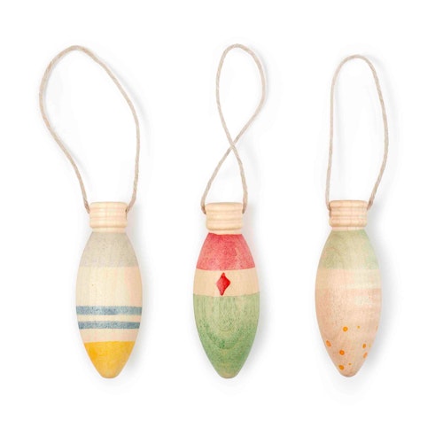 Holz Ornamente Weihnachtsbaumschmuck Winter Sparkles