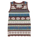 Vorschaubild Haselnuss-altrosa Baby Strickkleid Schurwolle