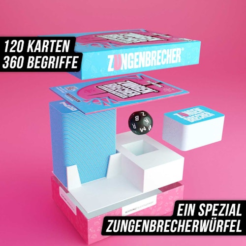 Zungenbrecher- Raus mit der Sprache Kartenspiel ab 9 Jahren