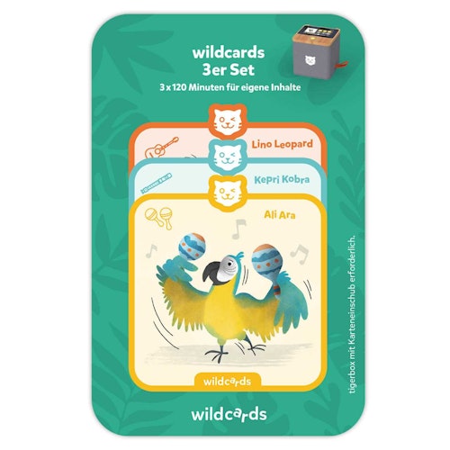 Eigene Audiodateien erstellen - Kassettenrekorder - 3 Wildcards für die Tigerbox